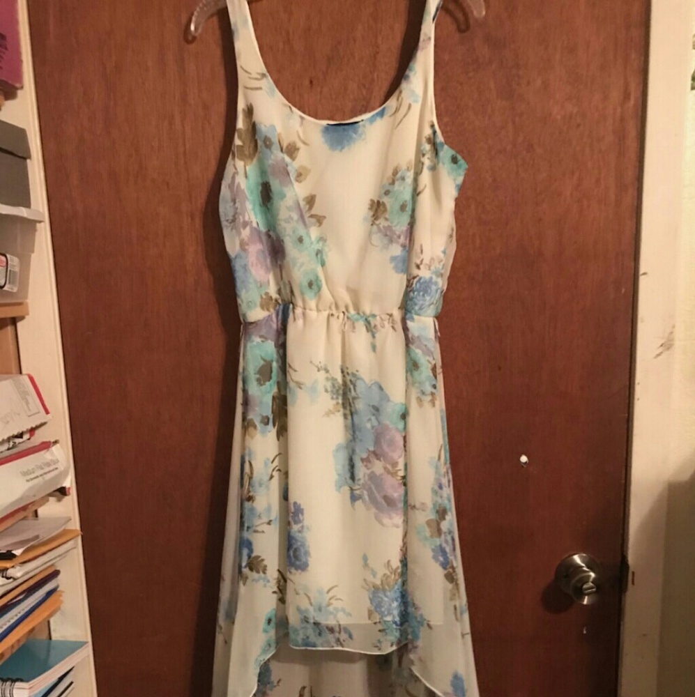 Pink and Blue Maxi Dress